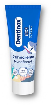 Dentinox Kids pastă de dinti Flora orala+, 2-6 ani, 75 ml.